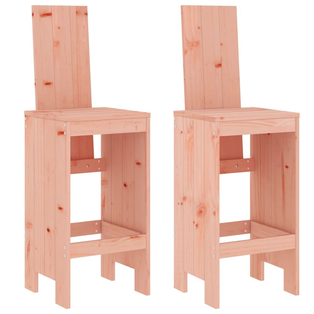 Vidaxl Barové stoličky 2 ks 40x42x120 cm masívne drevo douglas